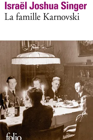 Couverture de La Famille Karnovski, Israël Joshua Singer